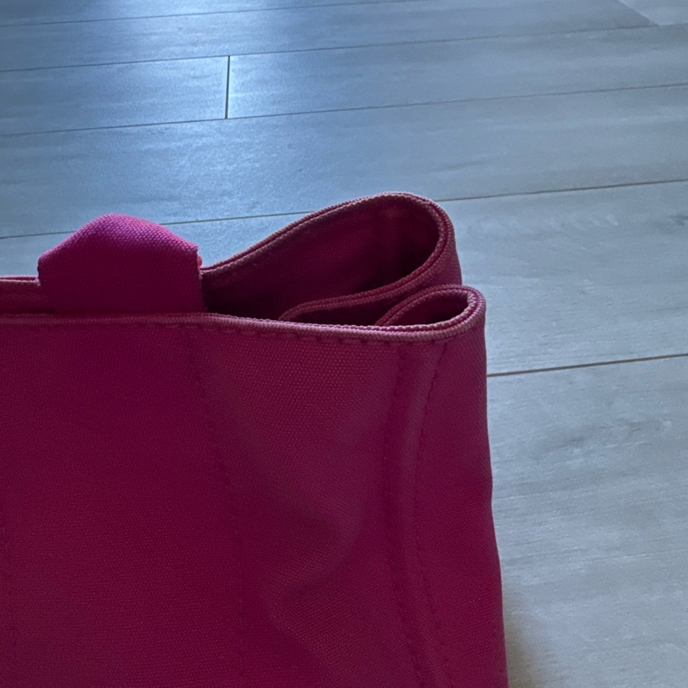 Prada Fuchsia Canvas Tote - Picture 4 of 8